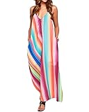 ❤Sin mangas sexy vestidos largos Maxi vestido de verano Vestido de playa Sundress