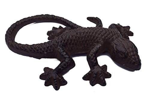 Dekofigur „Gecko“ aus Gusseisen, außergewöhnliche Dekoration für Haus und Garten - 2