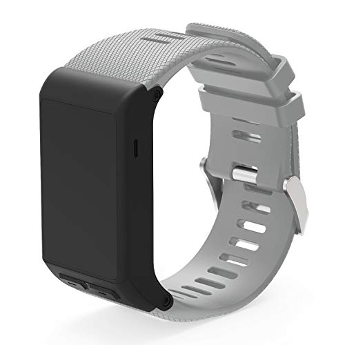 Preisvergleich Produktbild TOOGOO Mode Sport Silikon Armband Uhrarmband Band Fuer Vivoactive HR(Grau)