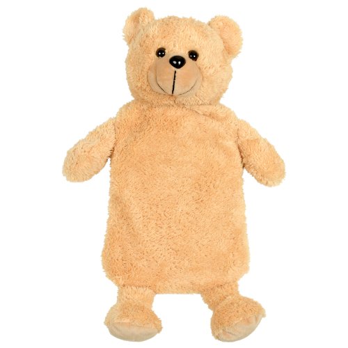 Novelty Hot Water Bottle Gift With Removeable Plush Teddy Bear Animal Cover New