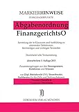 Image de ABGABENORDNUNG & FGO Markierhinweise/Fußgängerpunkte für das Steuerberaterexamen Nr. 524 (2015/20
