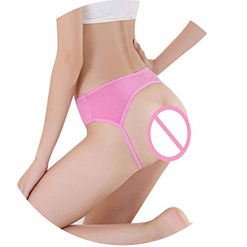 Hollow Open Butt Exotic Panties Cotton Blend Ultra-Thin Thongs Lingerie