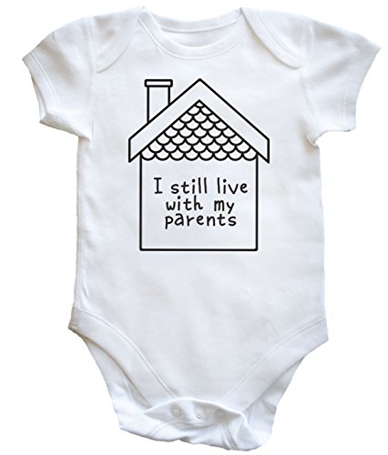 HippoWarehouse I Still Live With My Parents baby vest boys girls