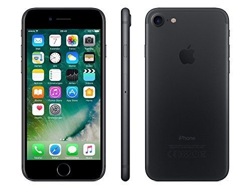 Apple iPhone 7 Smartphone (11,9 cm (4,7 Zoll), 32GB interner Speicher, iOS 10) matt-schwarz