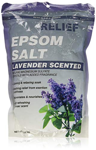 Relief Epsom Salt Lavender - Calming & Relaxing Soak, 16 oz,(Blue Cross Laboratories) by Blue Cross Laboraties