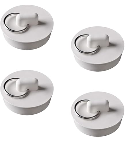 2 Bouchons De Baignoire Universels En Acier Inoxydable Et Silicone - Diamètre 42-43 Mm - Pour évier, Lavabo, Bonde