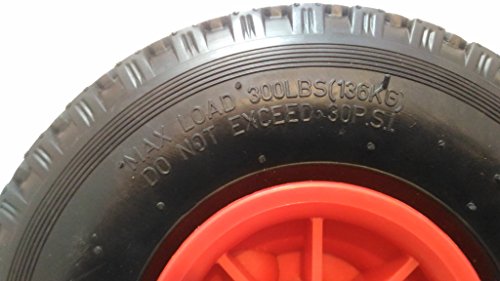 2x Sackkarrenrad 3.00-4 (2P.R) Luftbreifung 260×85 mm Sackkarre Ersatzrad - 7