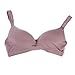 Produktbild Frauen Ohne Bügel Push Up BH Modal Sport BH 3/4 Abdeckung Deep-V (L, Hell lila)