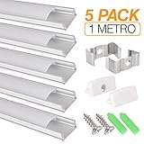 canaleta de aluminio para cinta led MÚLTIPLES APLICACIONES: Su gran versatilidad te permitirá colocarlo en: Armarios, salpicaderos, balcones, salón, dormitorios, cocina, lugares oscuros, techos, despensa de alimentos, ventanas, esquinas. Perfecto perfil ranurado
