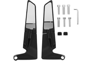 OIXYAZ Specchietti Moto Manubrio,Specchietti Retrovisori Moto Manubrio Universali e Regolabili, Specchietti Laterali Moto, specchietti laterali Stealth Wind Specchietti per Z650 Z900 Z1000 Duke 390 790 1290
