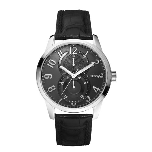 Guess Herren-Armbanduhr XL Analog Leder W95127G1 Guess Herren-Armbanduhr XL Analog Leder W95127G1