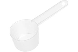 KLOP256 Cuillères doseuses 50 ml, 25 g transparentes avec graduation 10 ml, 20 ml, 30 ml, 40 ml, 50 ml (transparent)