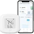 UanTii Tuya Wifi Temperature Humidity Sensor Wireless Smart Thermometer Indoor Digital Thermometer Hygrometer Alexa Thermometer for Smart Home (Wifi-1pcs)