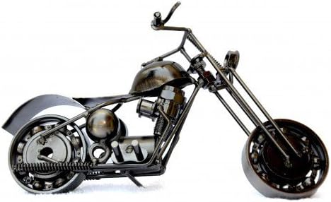 Metal Art Hand Made Vintage Motorcycle Model recycled