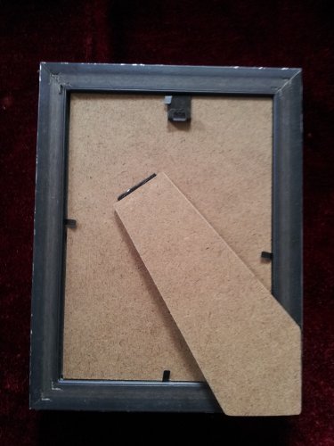 BILDERRAHMEN Fotorahmen ANTIK Silber Schwarz m Glasscheibe 13×18 zum hängen oder stellen - 3