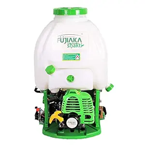 FUJIAKA Shakti Backpack 27 CC, 1HP; 2-Stroke Petrol Engine High Pressure Power Sprayer-16 L, Green