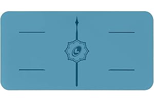 Liforme Yoga Pad - Coussin de Yoga pour Genoux, Coudes et Mains - Le Tapis de Yoga Écologique et Antidérapant avec Un Système d'Alignement Unique et Original