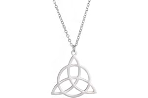 EUEAVAN Collar Vikingo Sagrado Triángulo Protección Runa Collar Keitel Símbolo Colgante Vikingos Pagano Nórdico Joyería Protectora Irlandés Celta Collar Joyería Regalos