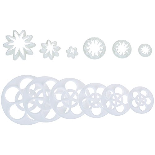 Faburo 52tlg Fondant Ausstecher ,44 Buchstaben Ausstechformen Alphabet Zahlen und 12pc Ausstecher Stempel ,Tortendeko - 4