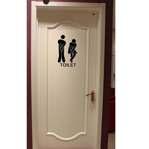 Sticker Mural 20 cm x 30 cm-Home Decor-Small Toilet Sign Removable Wall Stickers