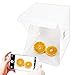 Produktbild PHOTO MASTER Fotozelt Fotobox 24cm² 5500K LED Platz Mini Fotografie Studio Zusammenklappbar Kameraständer im Set(Schwarz Und Weiß Hintergründe),Abnehmbare Aufladen mit Micro USB