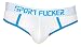 Produktbild Sport Fucker Hooker Open Brief Herren Slip weiß/blau XL