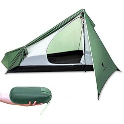 GEERTOP Tienda Ultraligera y Impermeable Tienda de Mochilero Ligero para 1 Persona Ideal para Acampar,Escalada, Senderismo, Viaje y Camping