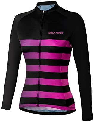 Women Long Sleeve Cycling Jersey Winter Fleece Warm Outdoor Sports Wear Full Zipper Cycling Jersey Bicycle MTB Bike Shirt/Bib Tight Sets
