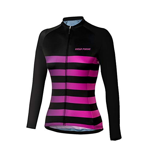 Women Long Sleeve Cycling Jersey Winter Fleece Warm Outdoor Sports Wear Full Zipper Cycling Jersey Bicycle MTB Bike Shirt/Bib Tight Sets