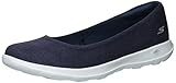 bailarinas skechers  Skechers Go Walk Lite-In Bloom, Bailarinas con Punta Cerrada para Mujer, Azul (Denim), 39 EU