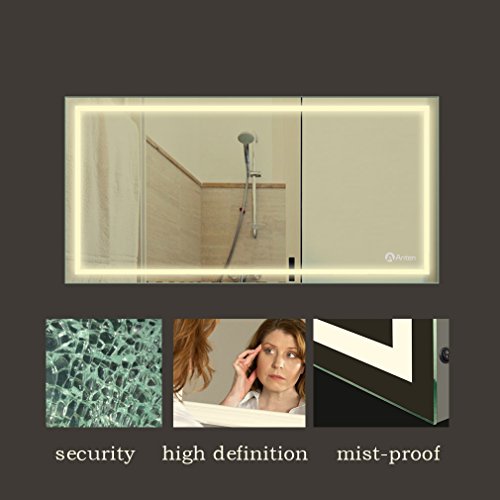Anten® LED Badspiegel 23W 4000K IP65 Badezimmerspiegel mit Beleuchtung 60 x 100 cm - 6