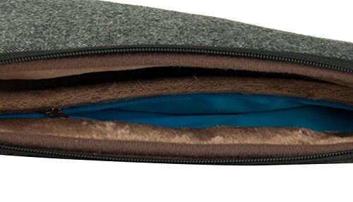 SunSmart Ultra Slim Universal-11.6-Zoll-Notebook Case Schutzhülle Tasche mit Reißverschluss für die bequeme Aufladung für Macbook Pro 11.6 “ / MacBook Air 11.6 “ (schwarz) - 5
