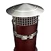 Price comparison product image Stainless Steel Anti Bird/Rain Chimney Cowl Cap with Mesh Fits Most Standard Chimney Pots
