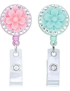 Soleebee Schlüsselanhänger Einfach zu Buckle Retractable Key Ring ziehen Guertelclip ID-Kartenhalter Retractable...