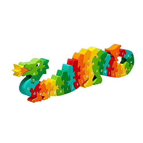 Preisvergleich Produktbild Houten puzzel Draak - Alfabet