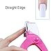 Elite99 Professional 3 Ways Acrylic Gel False Nail Clipper Edge Cutter Tips Sharp Blade Nail Art Manicure Tool (Pink)