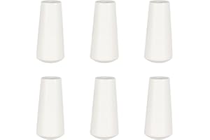 JEZIORO 6Pack Blind Pull Cord Ends Window Wood Safety Knobs Repair Replacement Parts Wooden Hanging Ball Small Pendants Drops Connectors Accessories for Bathroom Blinds Light and Shades Decoration,White