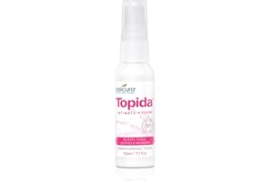 Salcura Natural Skin Therapy, Topida Essential Oil Intimate Hygiene Spray Contains, Safflower, Rosehip, Vitamin E. Perfect For Anyone Prone To Thrush, Vaginal Discomfort & Irritation Or Soreness 50ml