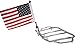 Produktbild BaByliss Pro Pad RFM-FLD5 Heckklappbare Motorradflagge Halterung Tour Pack mit USA-Flagge, Druckknopf-zu-Falt-Flaggen-Halterung für rundes Gepäckträger, Edelstahl