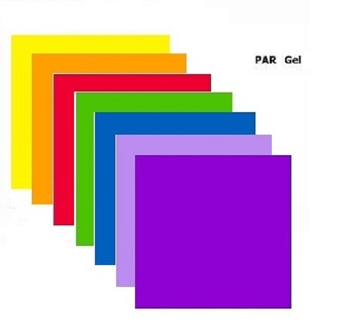 Par 64 / Parcan 64 Gels - 7 x Stage Lighting Filters Colour Gel Pack