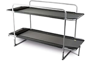 Kampa Lits superposés pliables avec cadre en acier pour camping