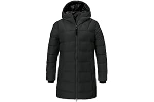 Schöffel Damen Ins Parka Style Boslix WMS, wärmende Winterjacke mit synthetischer Daune, wind- und wasserabweisende Funktionsjacke mit gefütterter Kapuze