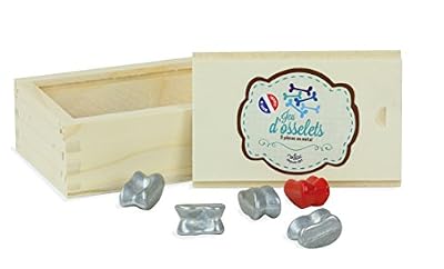 Vilac - 6057 - Jeu D'Action Et De Réflexe - 5 Osselets En Coffret Bois