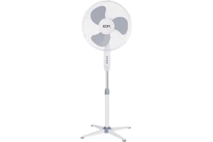 EDM Lumeco VENTILADOR DE PIE 45 CMS 40W, Blanco