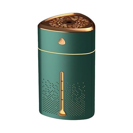 Ssanvi 1 Litre Super Quiet Auto Shut-Off Ice Fog Mist Humidifier for Room Moisture | Aroma Diffuser for Home, office, spa, nursery & living room Cool Mist Humidifiers (Green)