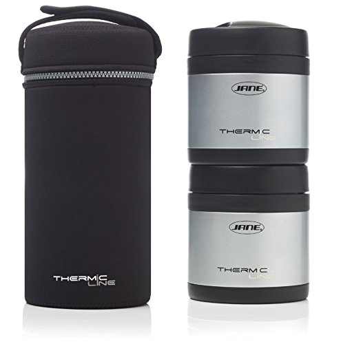 Jane Stainless Steel Thermal Food Flask (Pack of 2)
