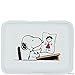 Produktbild BUTLERS Peanuts Brotdose Snoopy in der Schule 17,5x12,8x6,9 in Weiß mit Comic-Druck - Vorratsdose mit Deckel, Brotbox