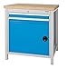 Produktbild Kasten - Werkbank Serie 810 mit 2 Schubladen BLH 75 mm und 1 Flügeltür 450 mm Werkbank