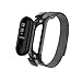 Produktbild Uhrenarmbänder für Xiaomi Mi Band 3, VNEIRW Milanese Magnetischer Edelstahl Ersatzarmbänder Smartwa VNEIRW_Elektronik (25,50 x 2,10 x 1,50 cm, Schwarz)