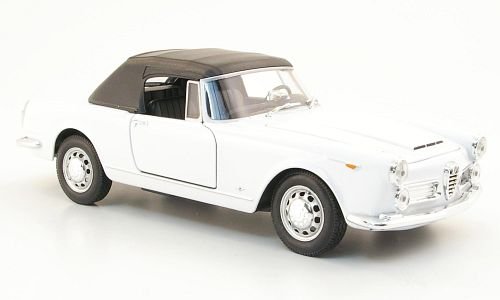 Preisvergleich Produktbild Alfa Romeo Spider 2600, weiss, 1960, Modellauto, Fertigmodell, Welly 1:24